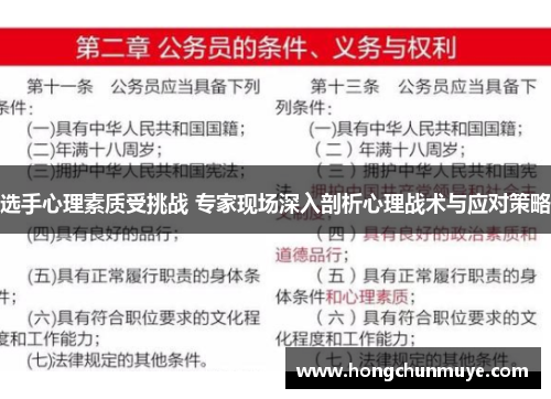 选手心理素质受挑战 专家现场深入剖析心理战术与应对策略